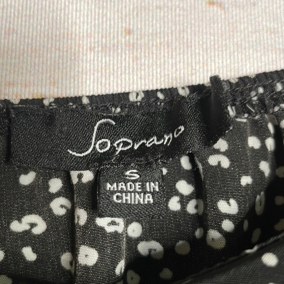 Women's Soprano Maxi Spaghetti Strap Black and White Dress Size Small - Picture 4 of 5